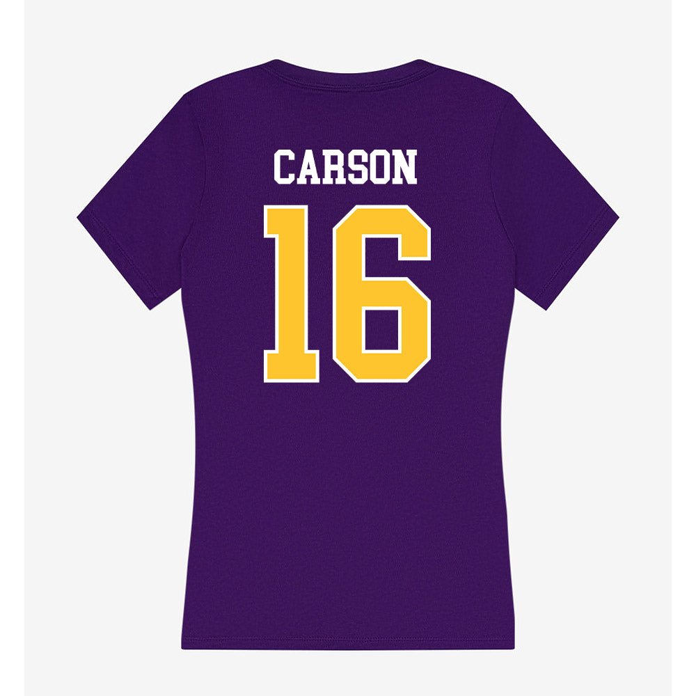 LSUA - NCAA Baseball : Kyler Carson - Women's V-Neck T-Shirt-1