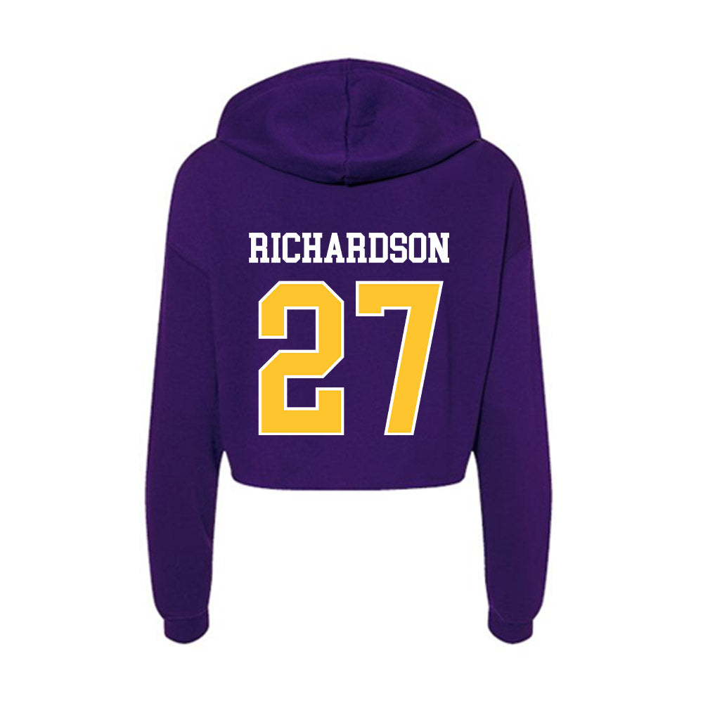 LSUA - NCAA Softball : Sam Richardson - Women's Crop Fleece Hoodie-1