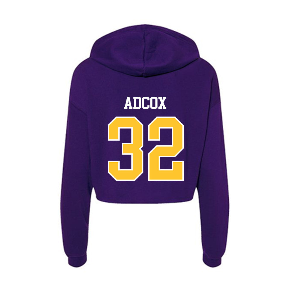 LSUS - NCAA Baseball : James Adcox - Women's Crop Fleece Hoodie-1