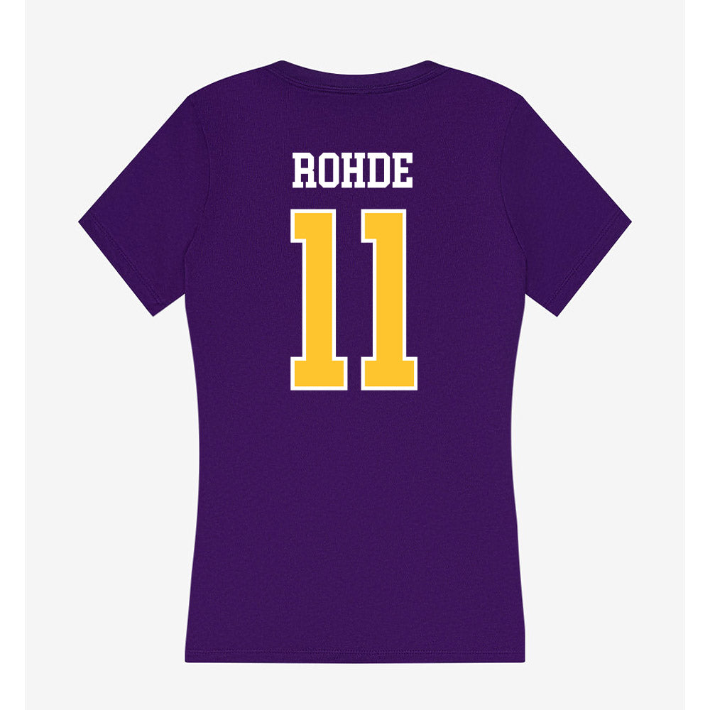 LSUS - NCAA Baseball : Isaac Rohde - Women's V-Neck T-Shirt-1