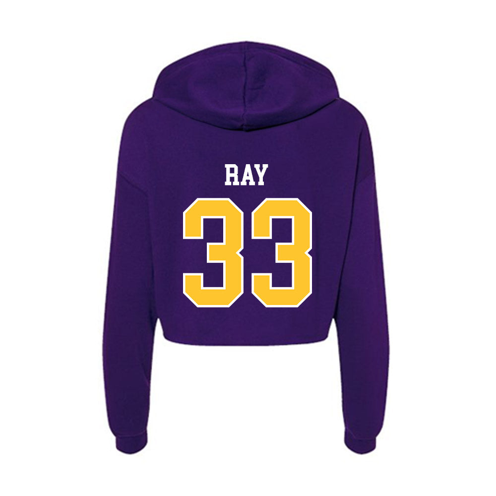 LSUS - NCAA Men's Basketball : Solomon Ray - Women's Crop Fleece Hoodie-1