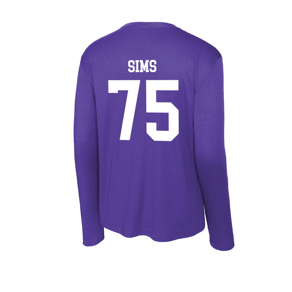 UST - NCAA Football : Ethan Sims - Activewear Long Sleeve T-Shirt-1