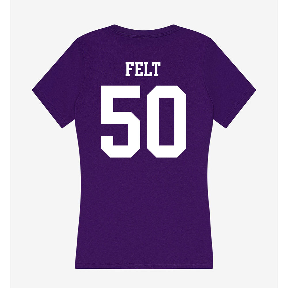UST - NCAA Football : Kyle Felt - Women's V-Neck T-Shirt-1