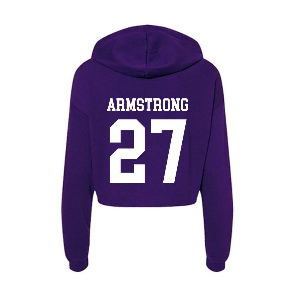 UST - NCAA Women's Soccer : Molly Armstrong - Women's Crop Fleece Hoodie-1