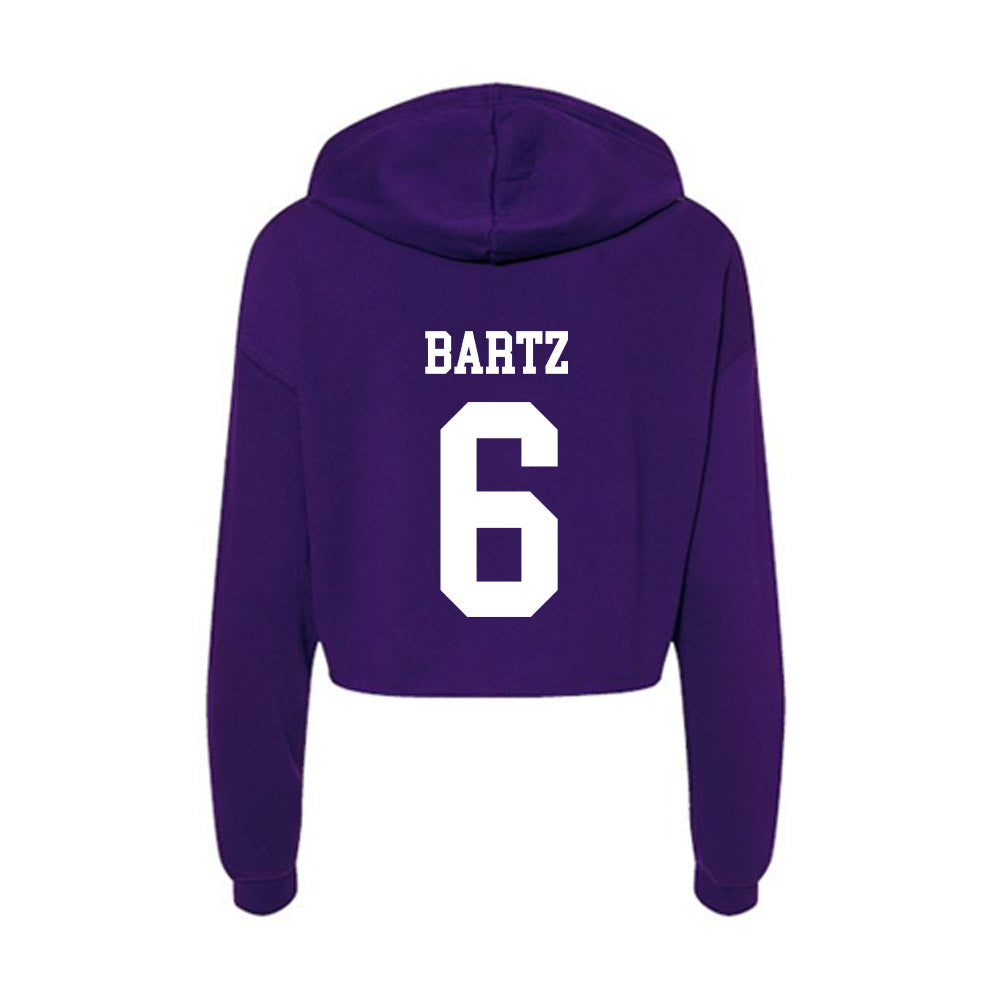 UST - NCAA Women's Ice Hockey : Rylee Bartz - Women's Crop Fleece Hoodie-1