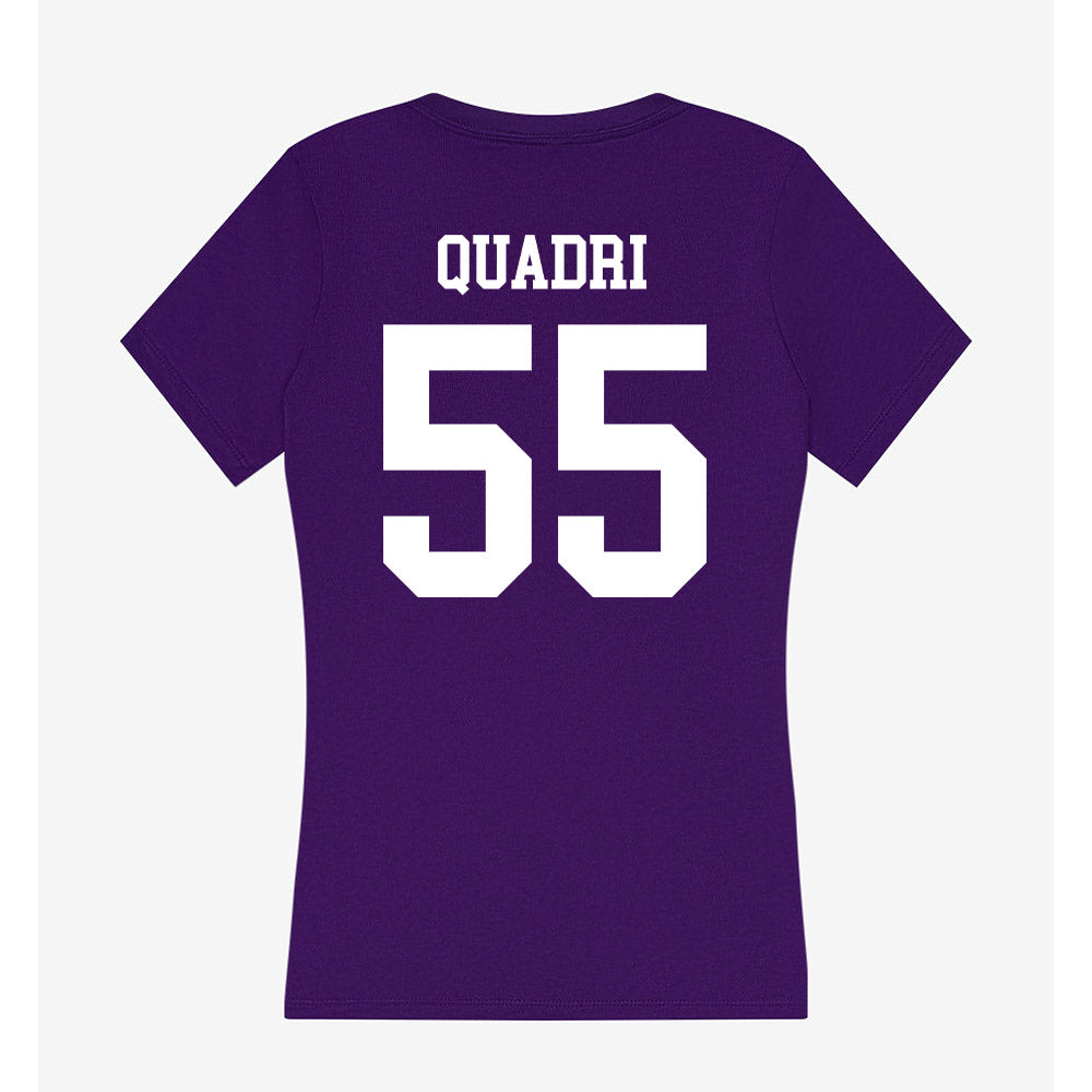 UST - NCAA Football : Malik Quadri - Women's V-Neck T-Shirt-1