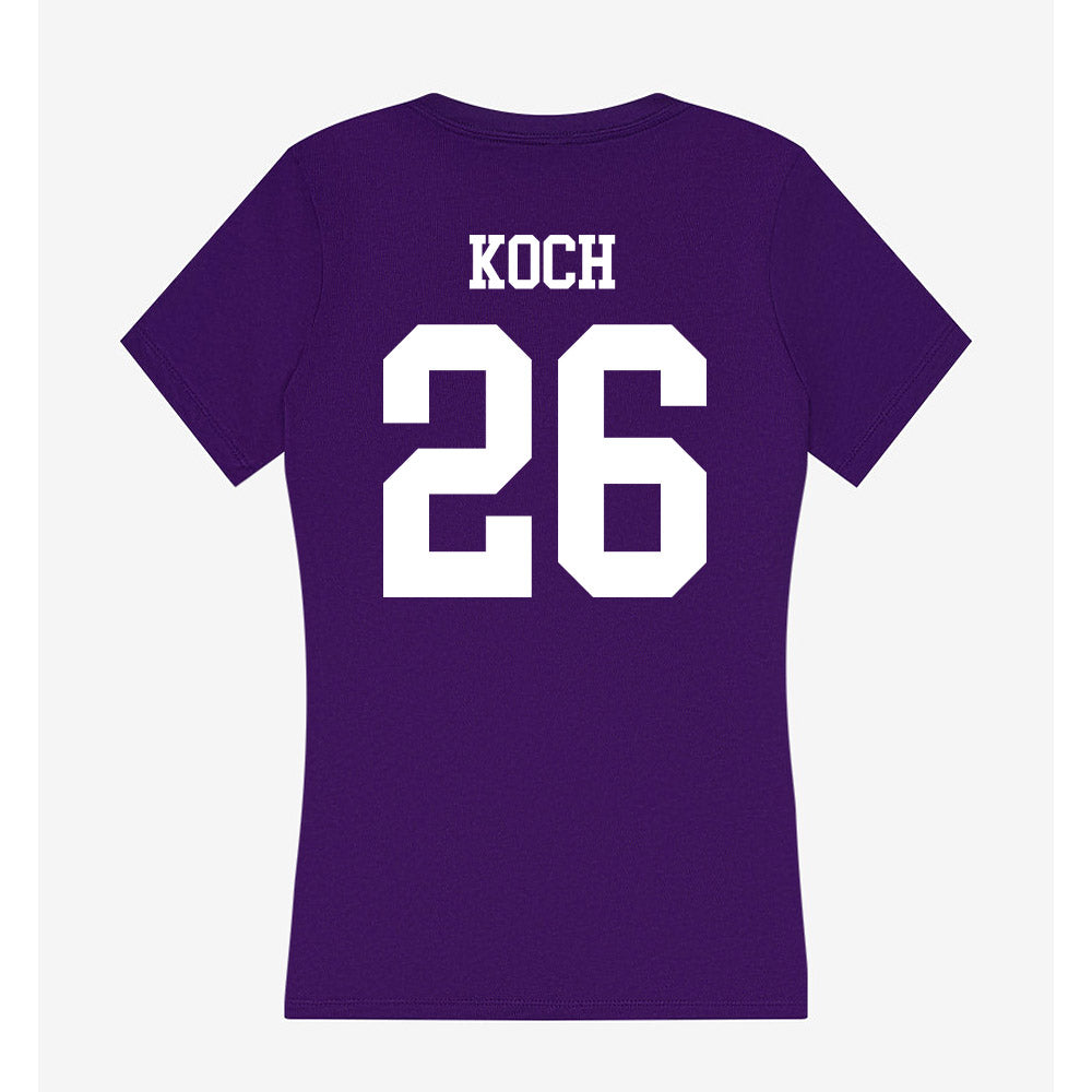 UST - NCAA Football : Joseph Koch - Women's V-Neck T-Shirt-1