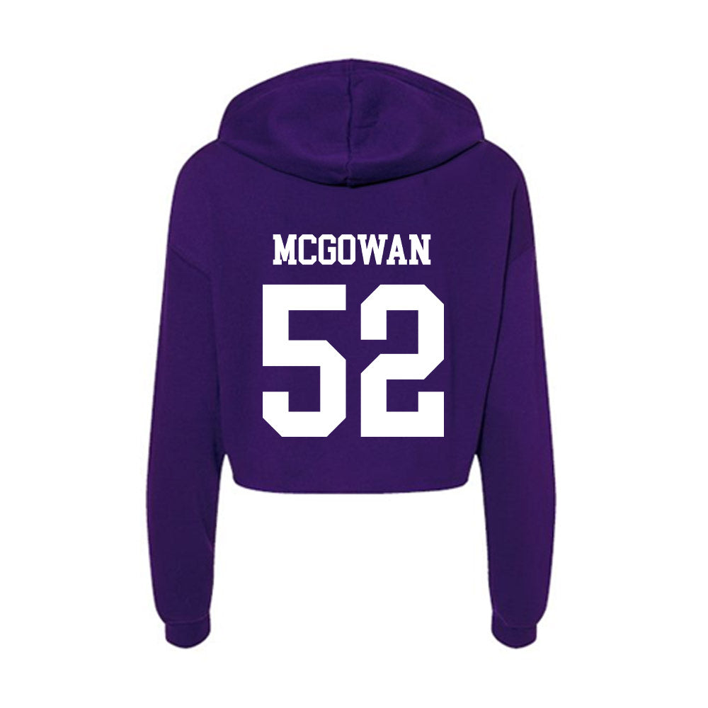 UST - NCAA Women's Basketball : Savannah McGowan - Women's Crop Fleece Hoodie-1