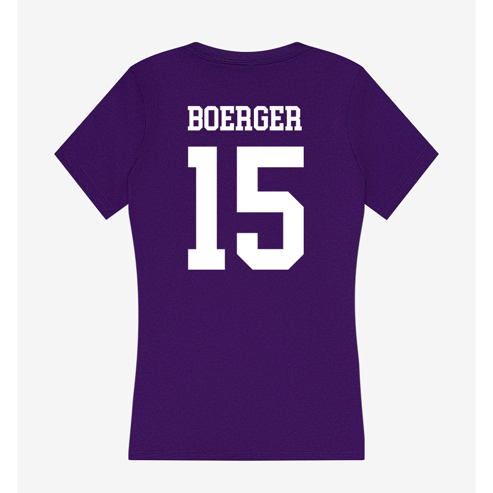 UST - NCAA Women's Ice Hockey : Ella Boerger - Women's V-Neck T-Shirt-1