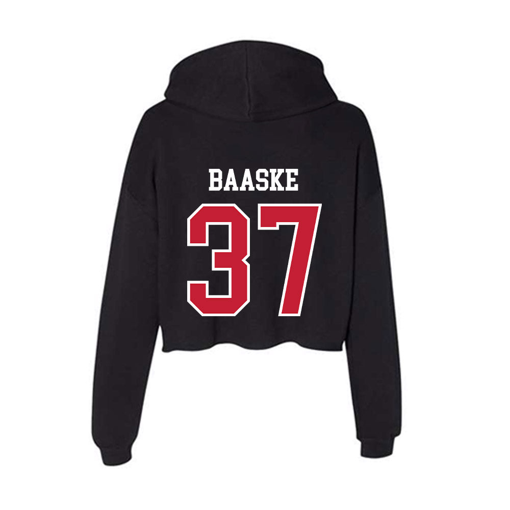 Lewis - NCAA Women's Lacrosse : Rylee Baaske - Women's Crop Fleece Hoodie-1