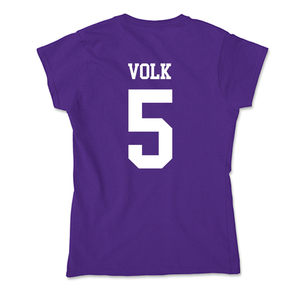 Sioux Falls - NCAA Women's Volleyball : Gretchen Volk - Soft Style Women’s T-Shirt-1