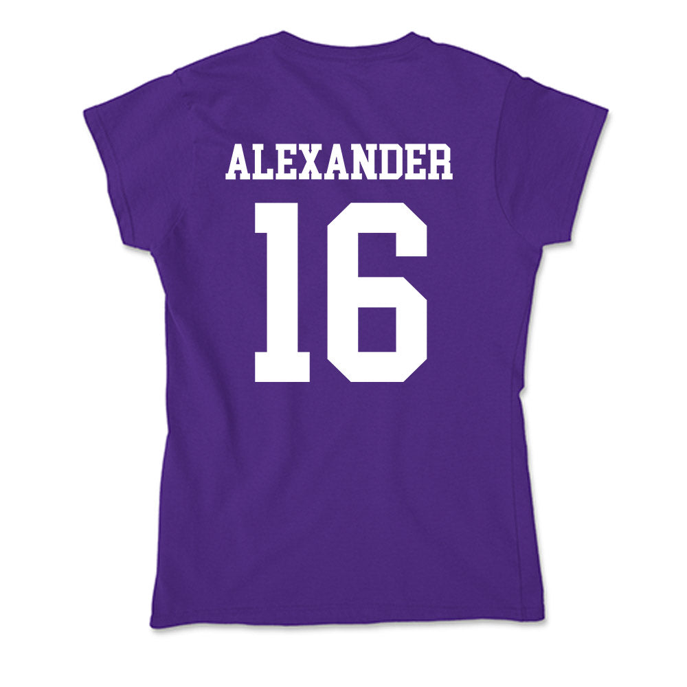 Sioux Falls - NCAA Softball : Alexis Alexander - Soft Style Women’s T-Shirt-1