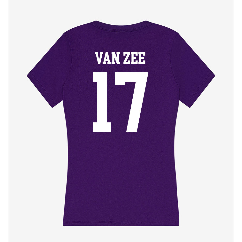 Sioux Falls - NCAA Women's Soccer : Addison Van Zee - Women's V-Neck T-Shirt-1