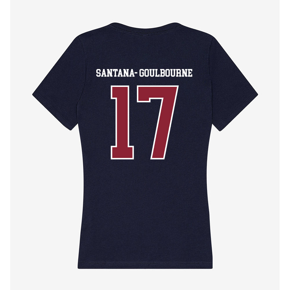 SCSU - NCAA Women's Soccer : Kelis Santana- Goulbourne - Women's V-Neck T-Shirt-1