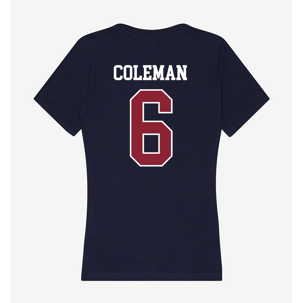 SCSU - NCAA Women's Soccer : Vanessa Coleman - Women's V-Neck T-Shirt-1