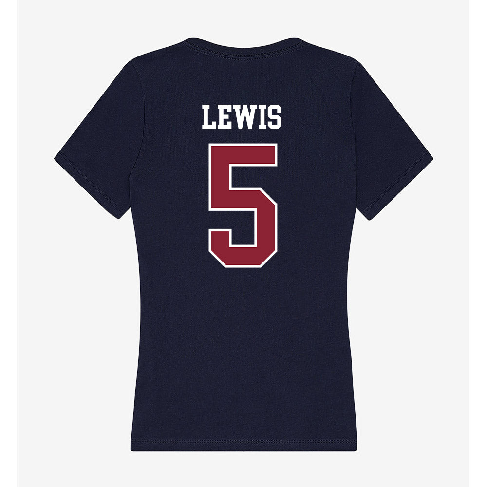SCSU - NCAA Women's Volleyball : Hedia Lewis - Women's V-Neck T-Shirt-1