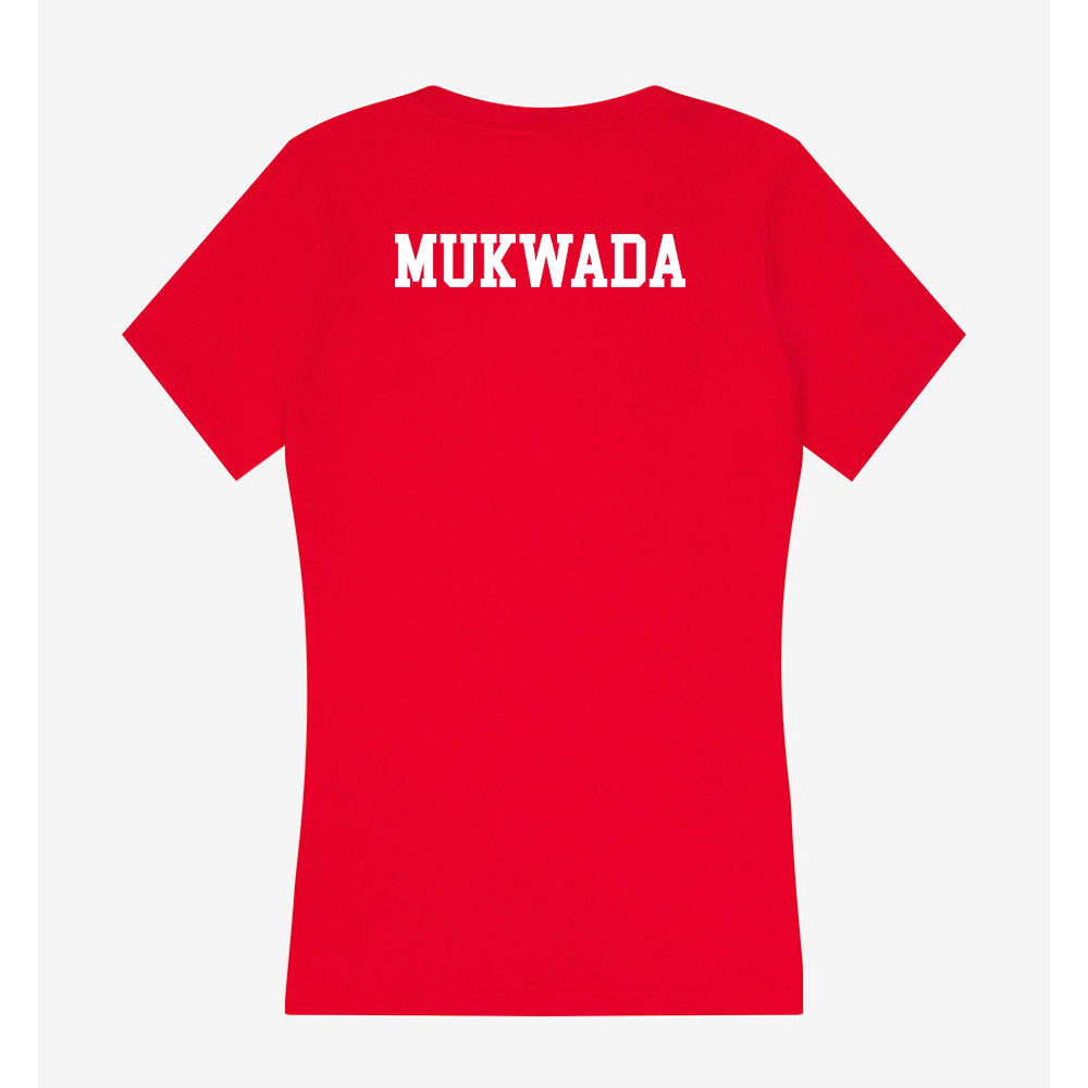 SIUE - NCAA Men's Track & Field : NORMAN MUKWADA - Women's V-Neck T-Shirt-1