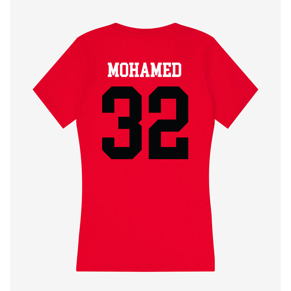 SIUE - NCAA Women's Basketball : Syanne Mohamed - Women's V-Neck T-Shirt-1