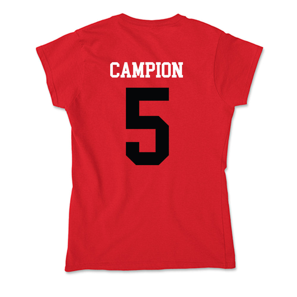 SIUE - NCAA Men's Basketball : Jack Campion - Soft Style Women’s T-Shirt-1
