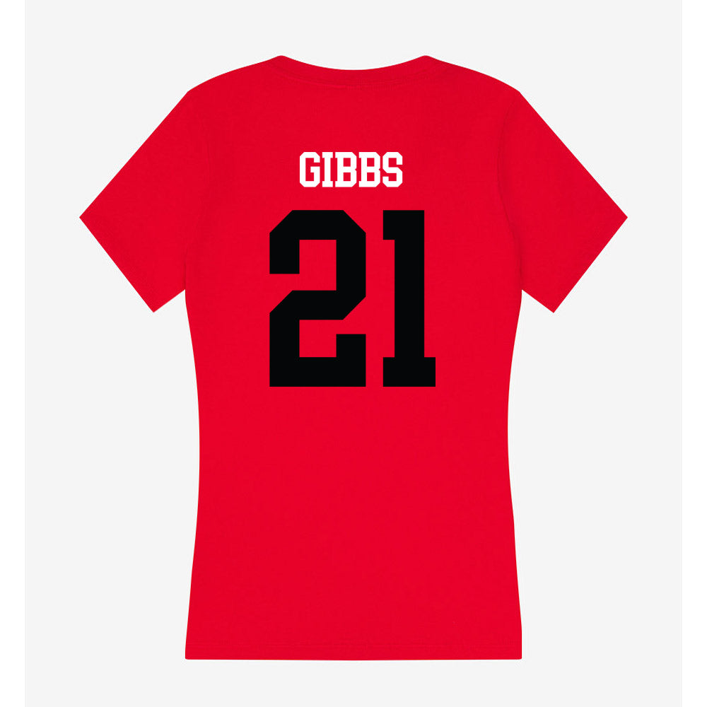 SIUE - NCAA Men's Soccer : Ryley Gibbs - Women's V-Neck T-Shirt-1