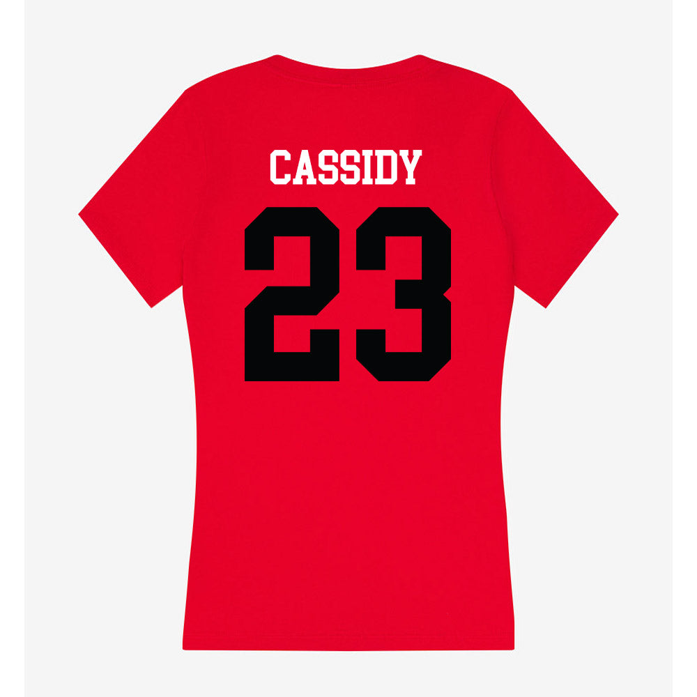 SIUE - NCAA Women's Basketball : Kaitlin Cassidy - Women's V-Neck T-Shirt-1