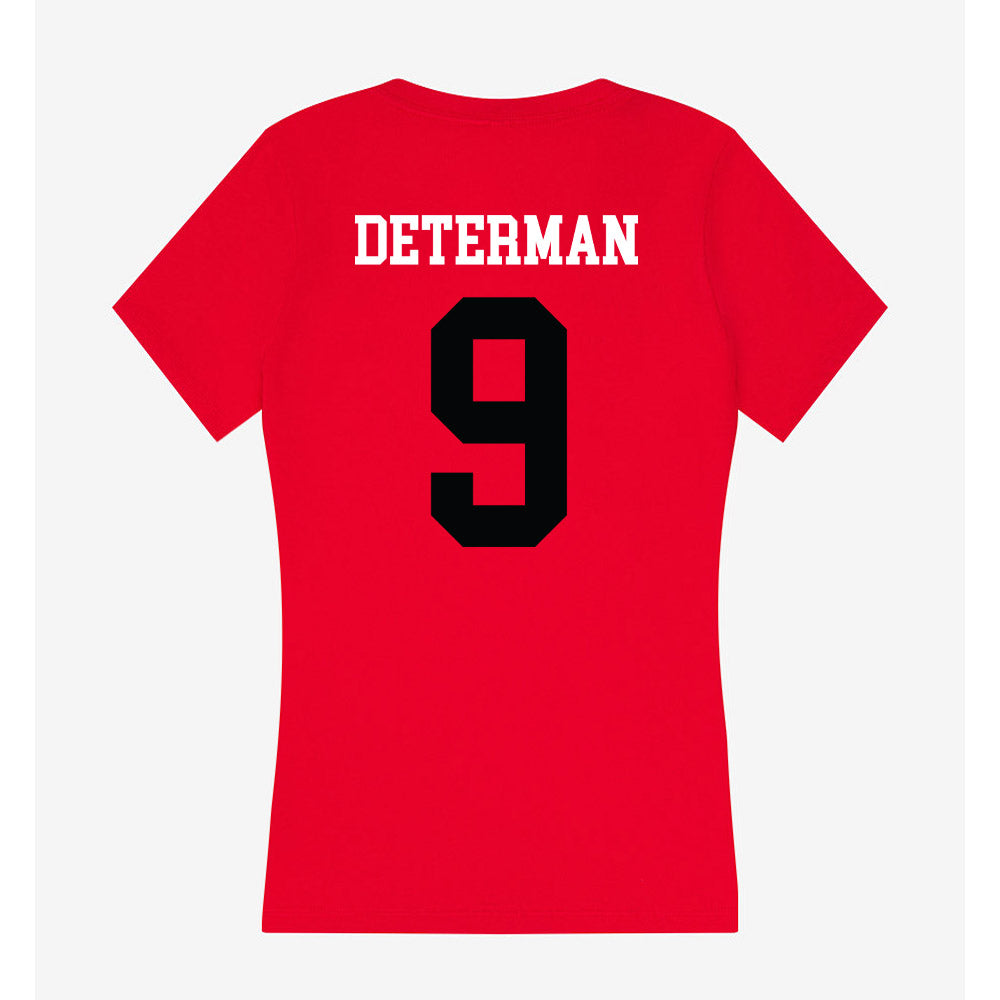 SIUE - NCAA Women's Volleyball : Maddie Determan - Women's V-Neck T-Shirt-1