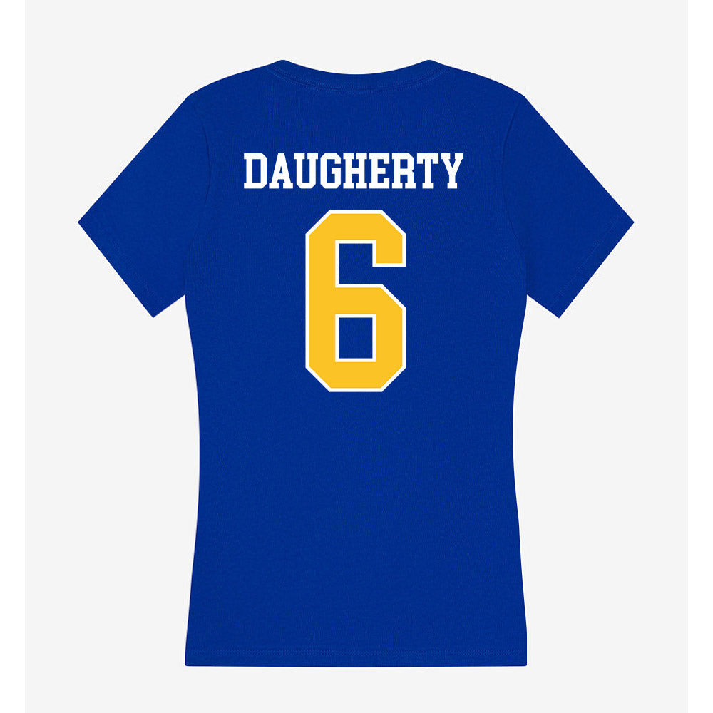 TAMUK - NCAA Beach Volleyball : Emma Daugherty - Women's V-Neck T-Shirt-1