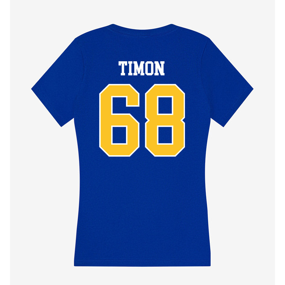 TAMUK - NCAA Football : Jaxon Timon - Women's V-Neck T-Shirt-1