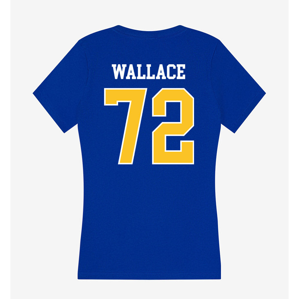 TAMUK - NCAA Football : Jaron Wallace - Women's V-Neck T-Shirt-1