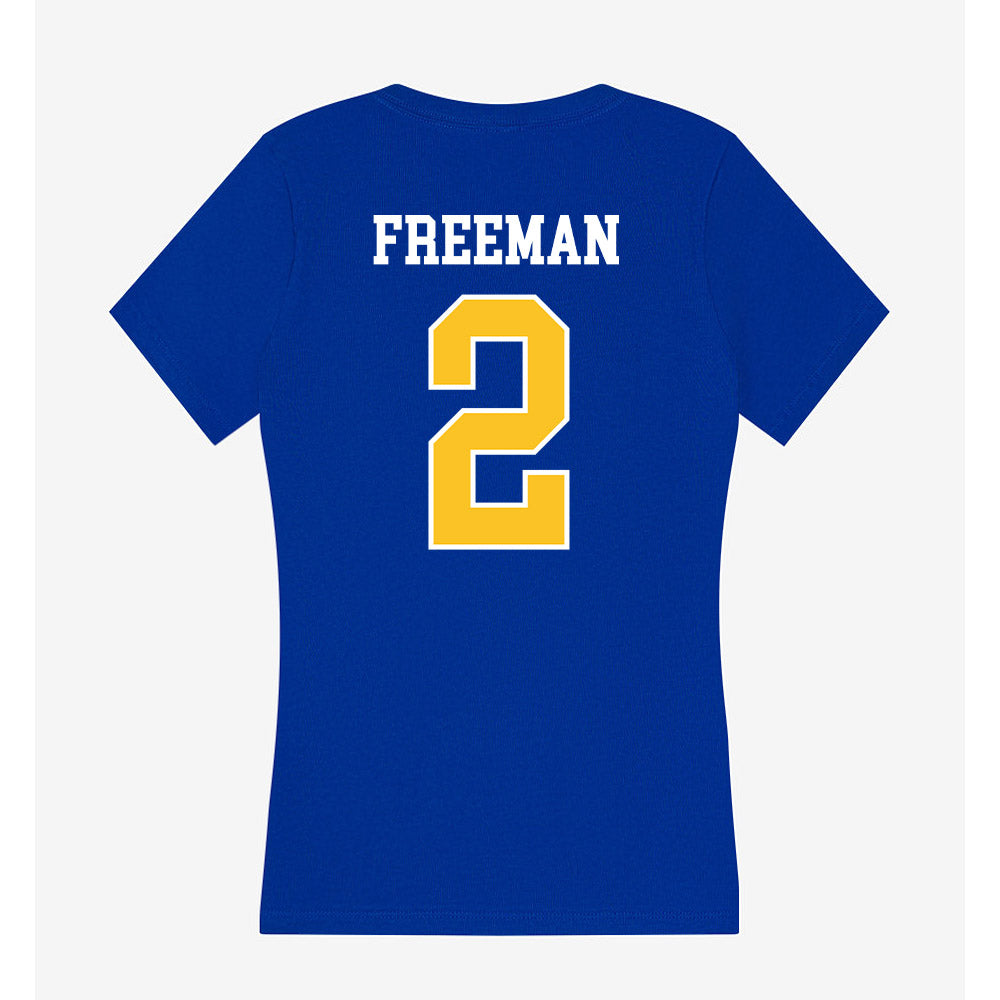 TAMUK - NCAA Beach Volleyball : Callie Freeman - Women's V-Neck T-Shirt-1
