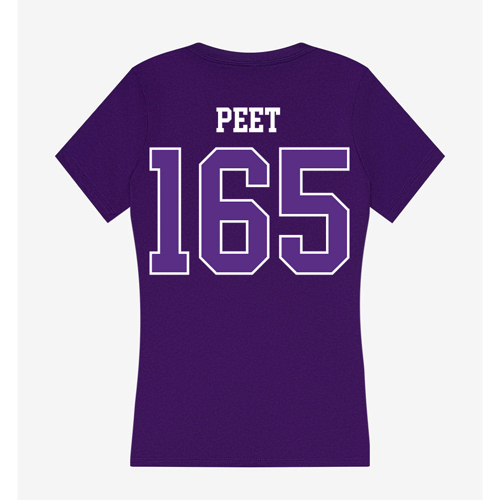 UW-Whitewater - NCAA Wrestling : Brayden Peet - Women's V-Neck T-Shirt-1