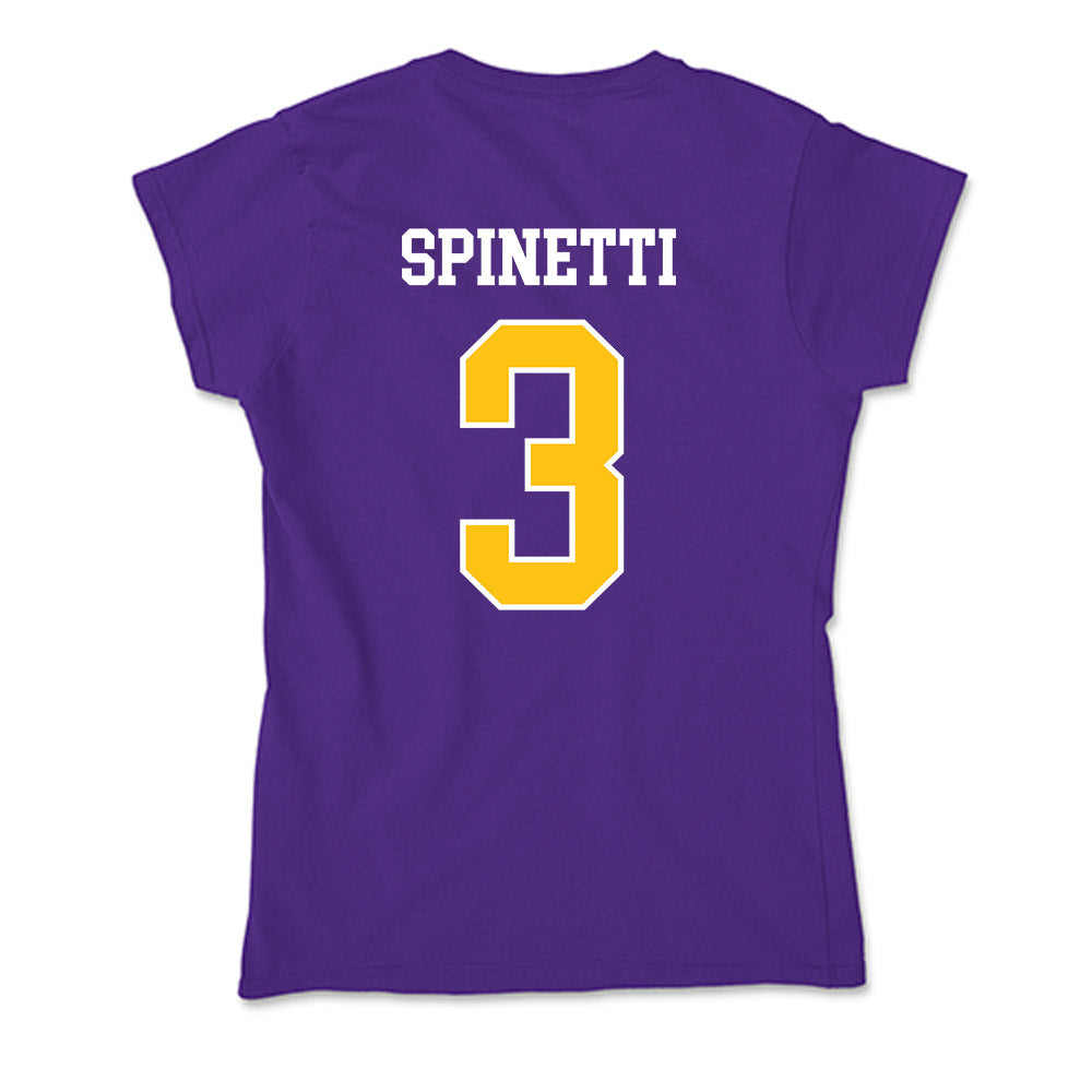 East Carolina - NCAA Women's Soccer : Gia Spinetti - Soft Style Women’s T-Shirt-1