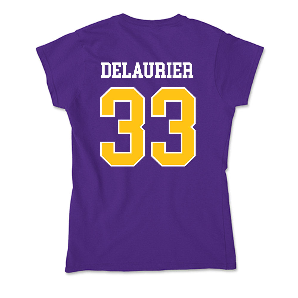 East Carolina - NCAA Men's Basketball : Eli DeLaurier - Soft Style Women’s T-Shirt-1