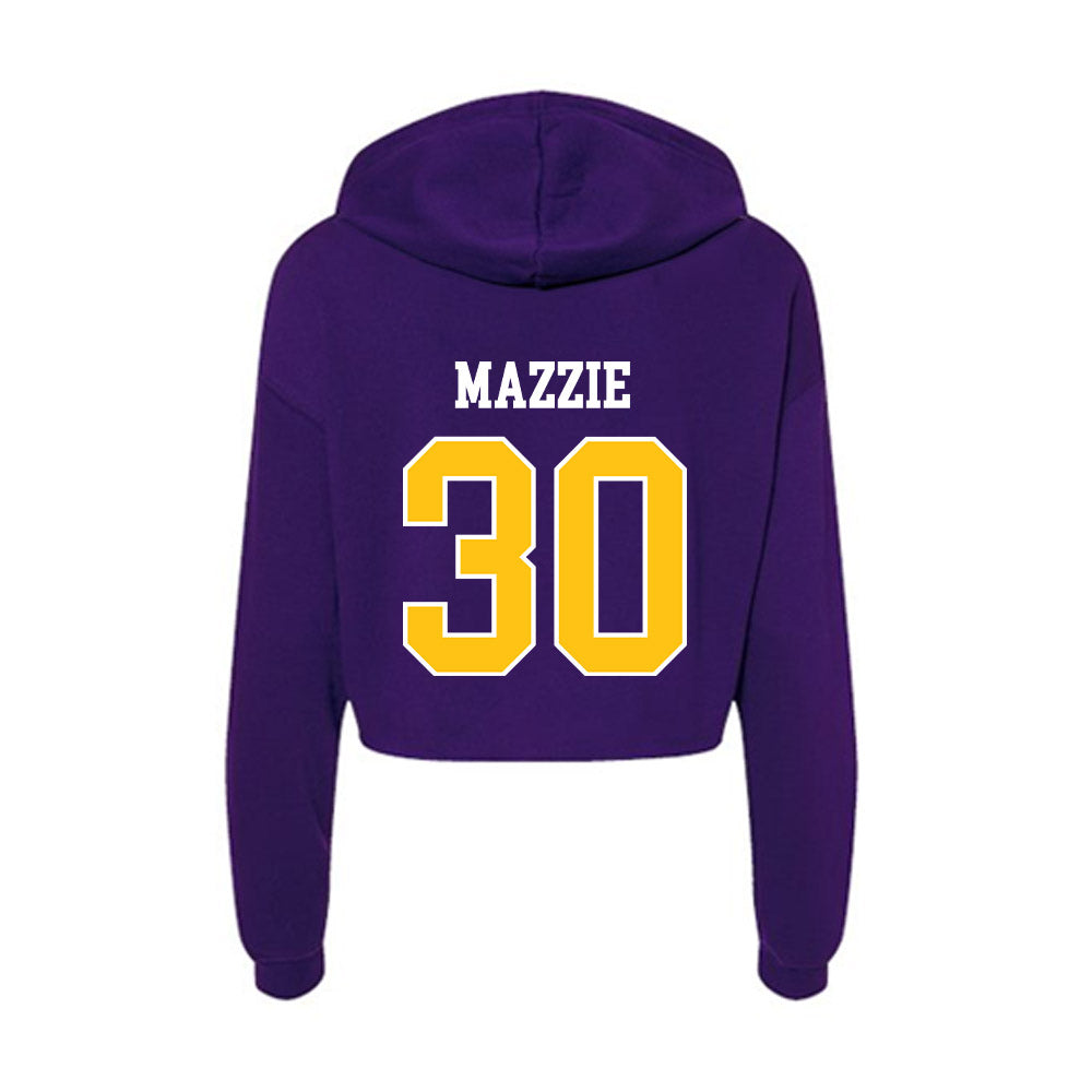 East Carolina - NCAA Football : Nick Mazzie - Women's Crop Fleece Hoodie-1