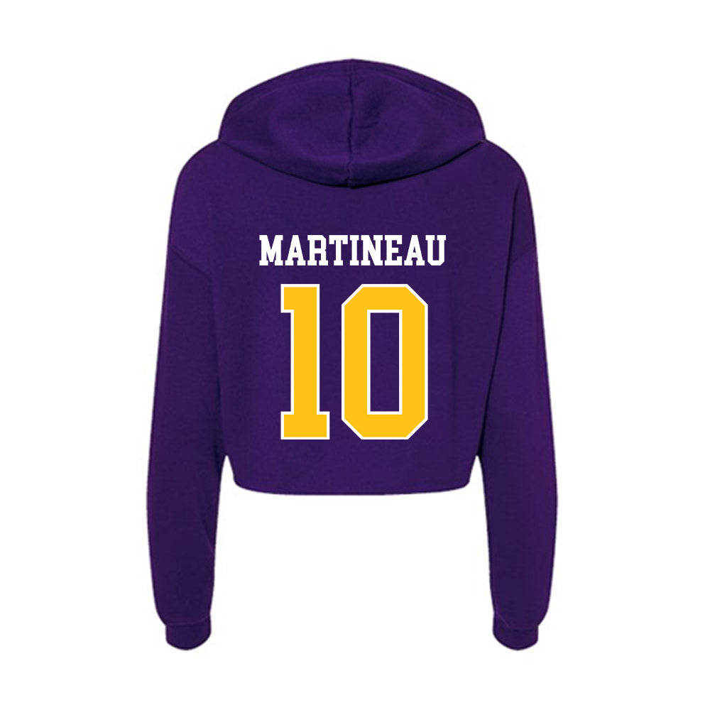 East Carolina - NCAA Softball : Lillian Martineau - Women's Crop Fleece Hoodie-1