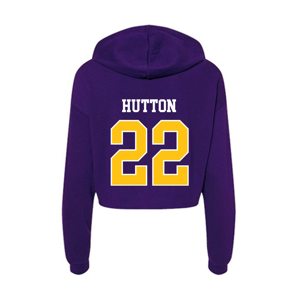 East Carolina - NCAA Women's Basketball : Anzhané Hutton - Women's Crop Fleece Hoodie-1
