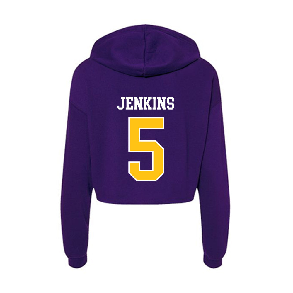 East Carolina - NCAA Football : Parker Jenkins - Women's Crop Fleece Hoodie-1