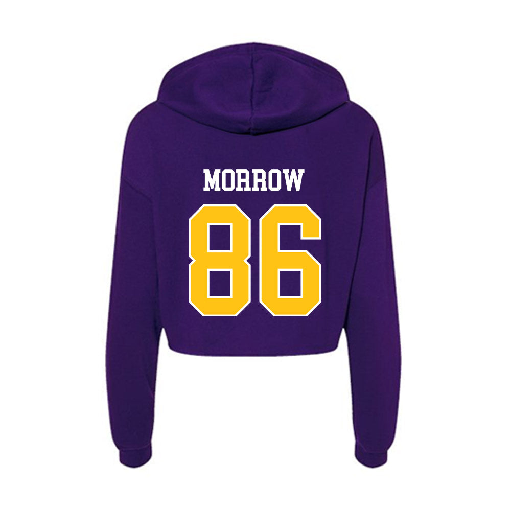 East Carolina - NCAA Football : Kaleb Morrow - Women's Crop Fleece Hooded Sweatshirt-1