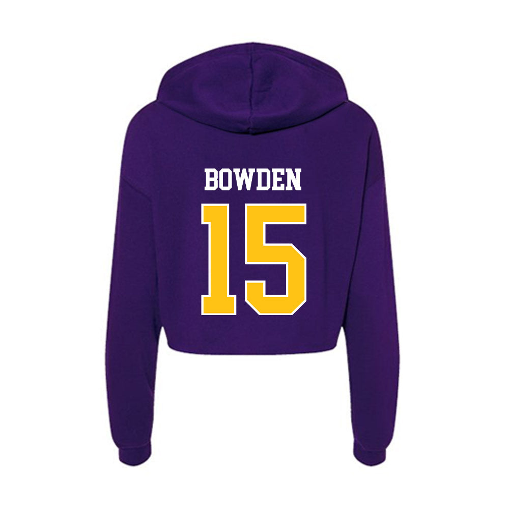 East Carolina - NCAA Football : Jaylen Bowden - Women's Crop Fleece Hooded Sweatshirt-1