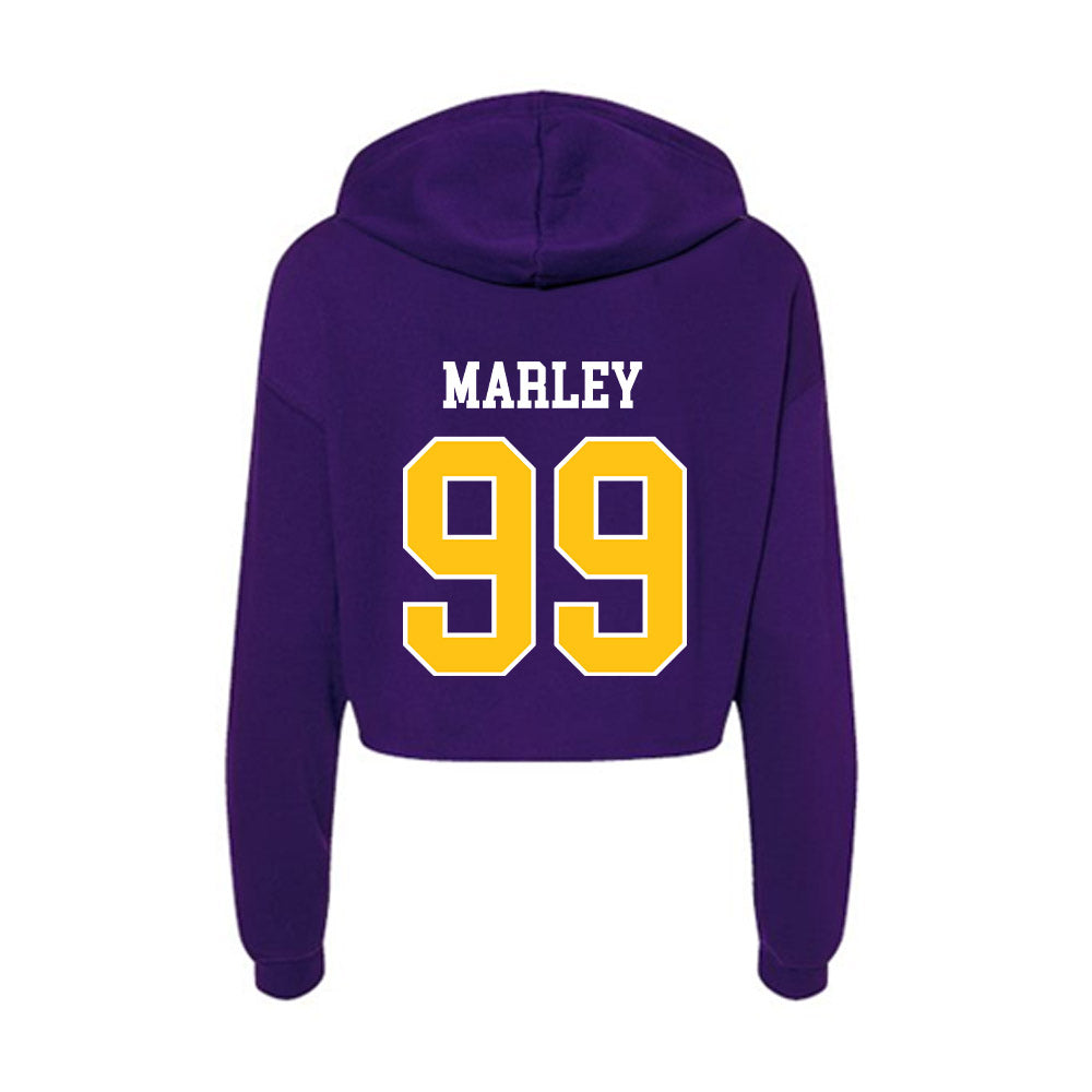 East Carolina - NCAA Baseball : Gavin Marley - Women's Crop Fleece Hoodie-1