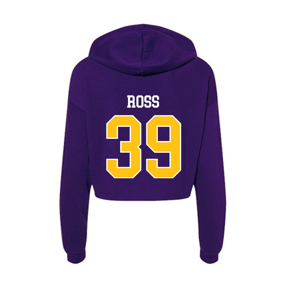 East Carolina - NCAA Football : Angelo Ross - Women's Crop Fleece Hooded Sweatshirt-1
