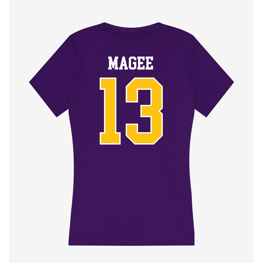 East Carolina - NCAA Women's Volleyball : Kanani Magee - Women's V-Neck T-Shirt-1