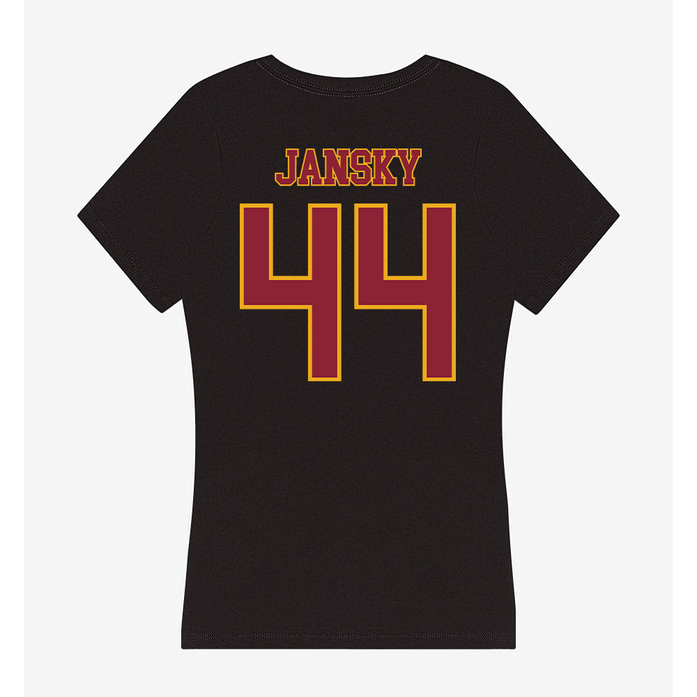ULM - NCAA Softball : Carson Jansky - Women's V-Neck T-Shirt-1