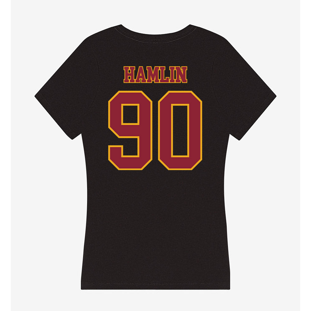 ULM - NCAA Football : Jaden Hamlin - Women's V-Neck T-Shirt-1