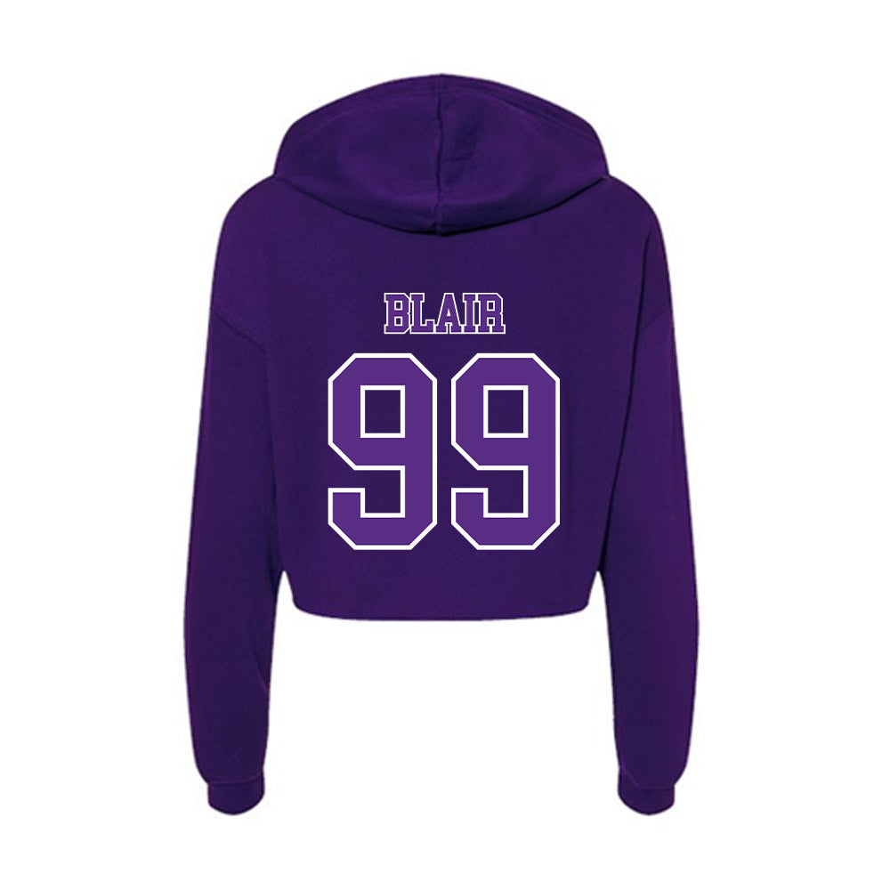Central Arkansas - NCAA Softball : Audrey Blair - Women's Crop Fleece Hoodie-1