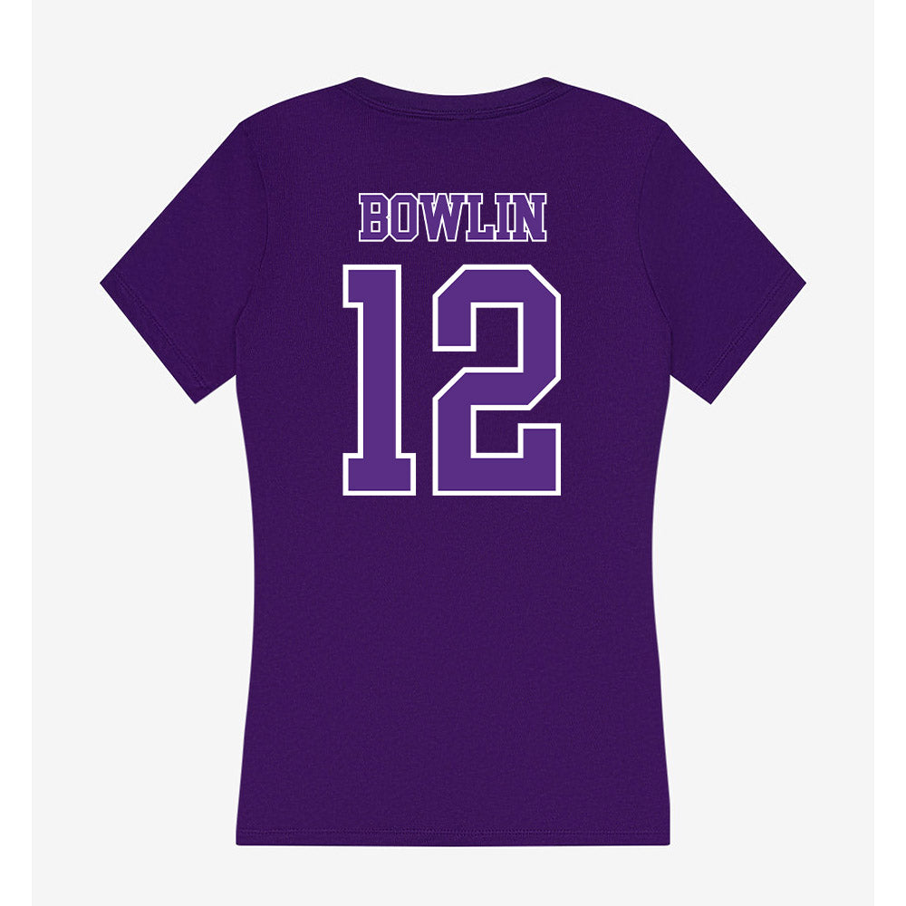 Central Arkansas - NCAA Softball : Emory Bowlin - Women's V-Neck T-Shirt-1