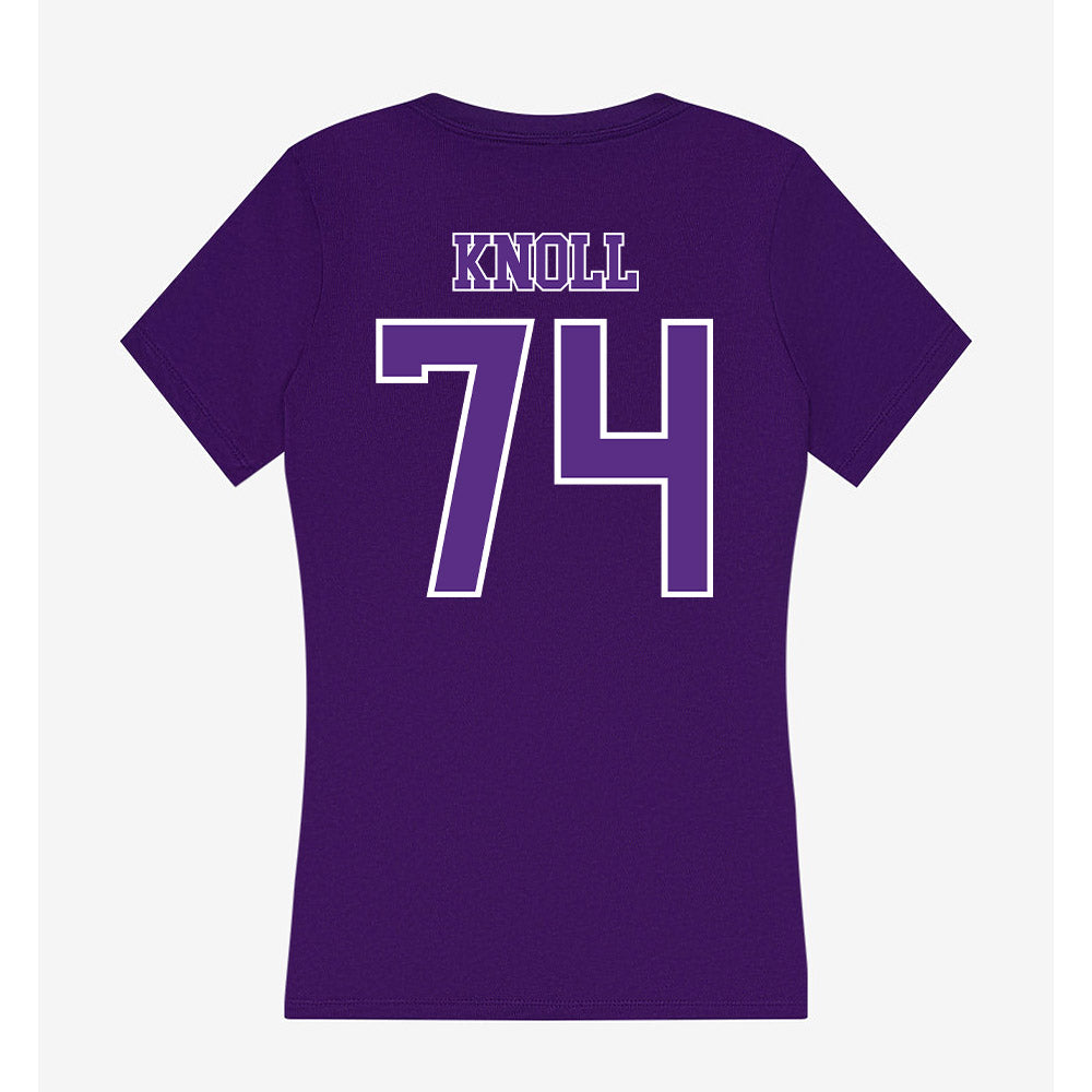 Central Arkansas - NCAA Football : Drayton Knoll - Women's V-Neck T-Shirt-1