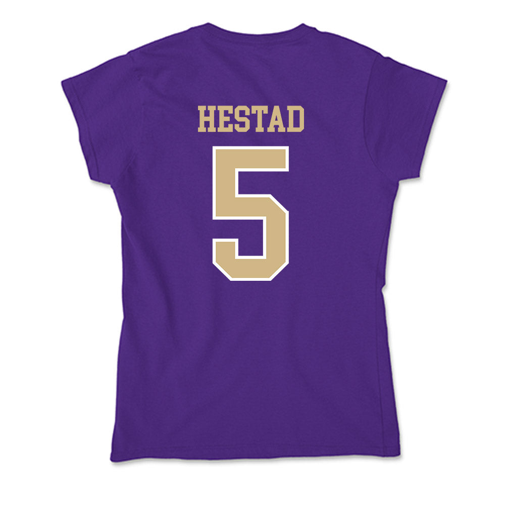 Washington - NCAA Men's Soccer : Asher Hestad - Soft Style Women’s T-Shirt-1