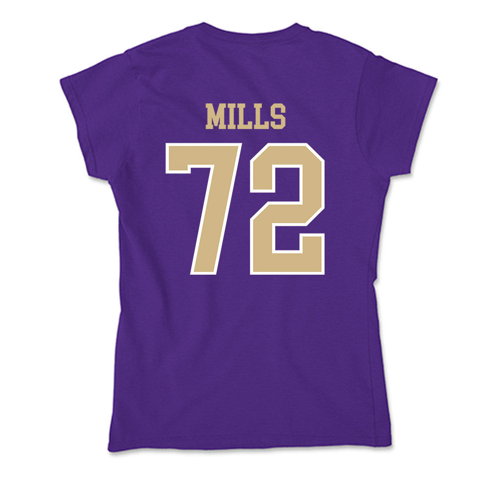 Washington - NCAA Football : John Mills - Soft Style Women’s T-Shirt-1