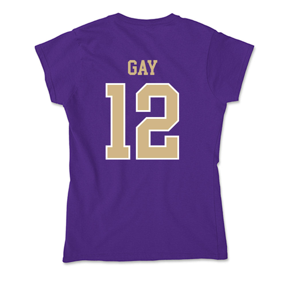 Washington - NCAA Men's Soccer : Carter Gay - Soft Style Women’s T-Shirt-1